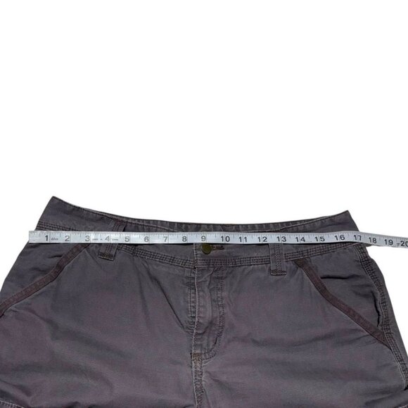 Carhartt Cropped Cargo Shorts Gray Size 10 - Picture 6 of 8